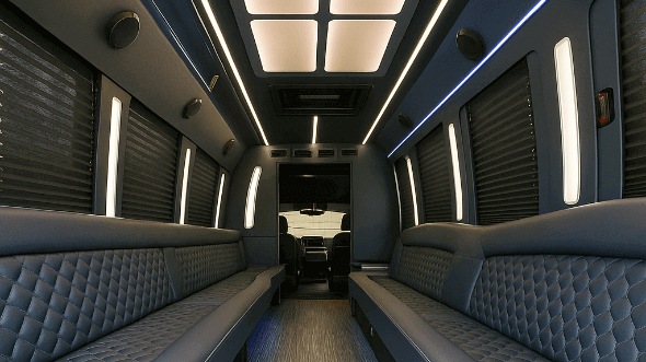 25 Passenger Party Bus Interior