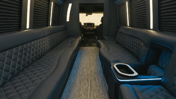 Interior of Gresham Party Bus Company's 50 Passenger Party Bus in Gresham