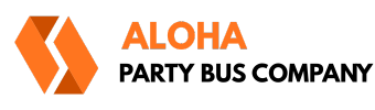 aloha party bus company logo