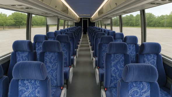 oregon 54 passenger charter bus interior