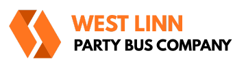 west linn party bus company logo